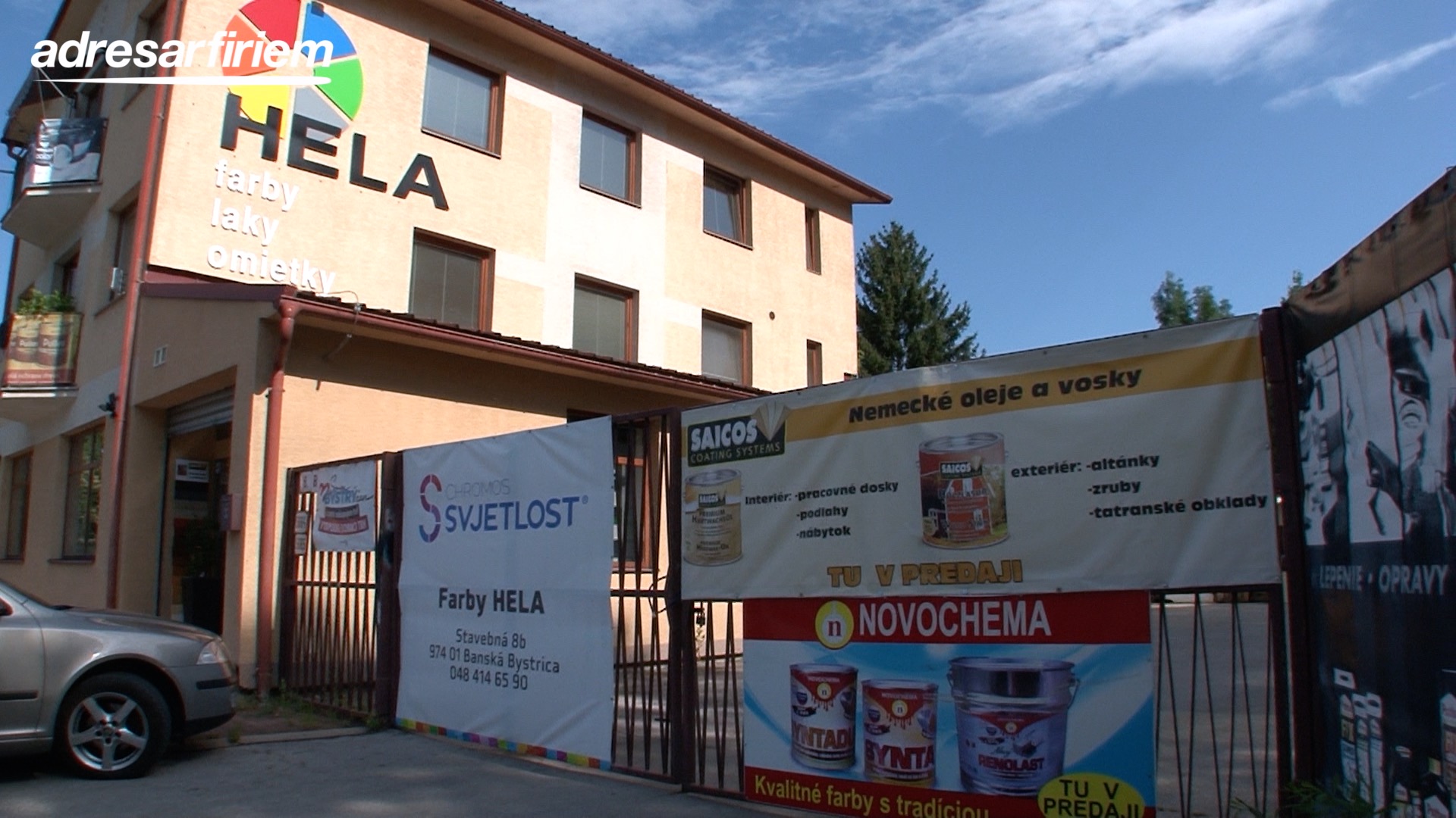 Video HELA - farby, laky, omietky Banská Bystrica